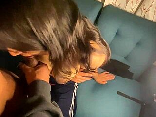 Neighbor movie night ends with cum on my tits?