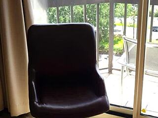 She squirts endlessly in HOTEL ROOM solo toy frenzy