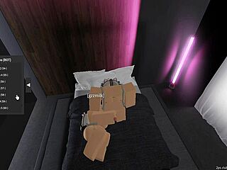 GF's Sexy Feet Stroke Cock Hard in Wild Roblox Footjob!