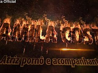 The Brazilian blonde milf escapes her husband at night, then the neighbor fucks her tattooed pussy with condom until cumshot in homemade close up, complete on red