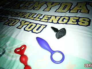 so this huge-dicked thai ladyboy polla is toying her tight narrow ass with a massive buttplug and dildo for intense pleasure