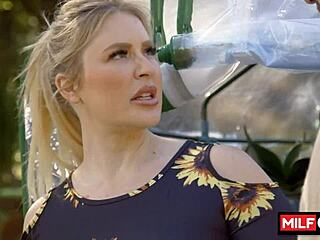 you gotta see blondie jenna starr slobber on diego perez monster cock deepthroat in her greenhouse!