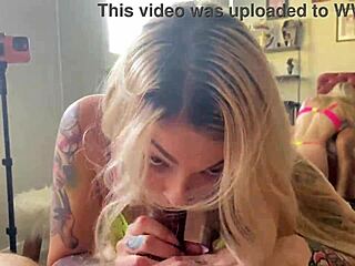 Tatted Blonde Bombshell Kaylee Ryder Drills Huge Cock for Creampie
