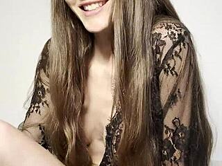 milf rides vibrator saddle moaning to orgasm wet