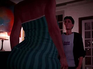 hot shemale futanari step-sister seduces guy for anal creampie 3d animation