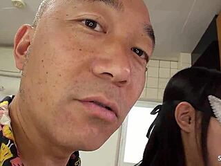 What If Old Guy Picks Up Petite Japanese 18+ Teen For Rough Uncensored CIM Suck?