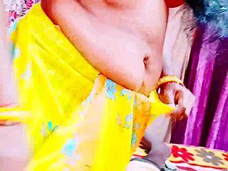 The naughty housewife sneaks away for dirty cheating rides on daddy's thick cock with telugu talk