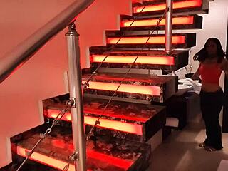 skinny stepdaughter nick niquita gives perky ass to stepdad vagninho's big dick backstage