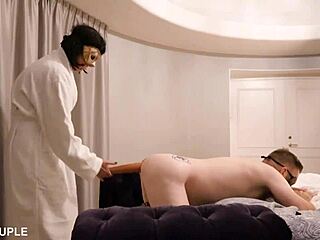 bound slut teased in cage with ass toys?