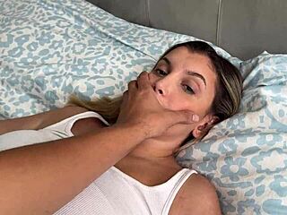 Step Dad Slams Step Daughter's Tight Pussy. Step Mom Hears Nothing Next Door