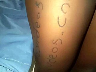 Shaved Ebony Beauty Verifies Her Smooth Hairless Pussy