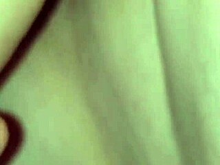 Wife stuffs cock and glass dildo in pussy together