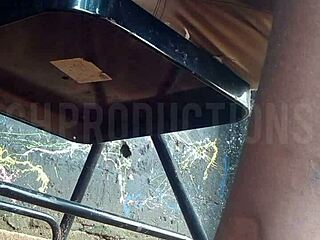 upskirt tease turns to public makeout with submissive african teen slut park flashing