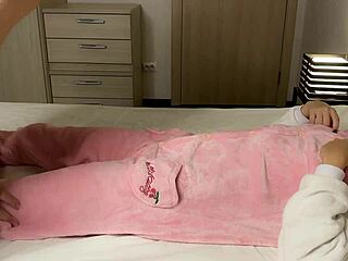 stepsister's tight wet pussy creampied hard then cum drips on her soaked panties