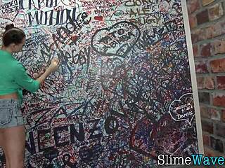 Glamour whore rides toy in heels passionately