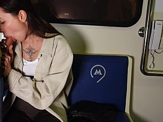 wanna suck cock publicly then fuck in train?