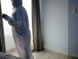 called cleaner dude bent over fucked his verga doggystyle with unknown perv