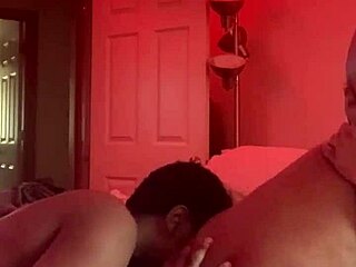 my bbc boyfriend devours this fat ebony milf pussy