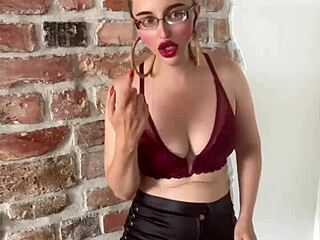 her sissy doll craves bimbo femdom jerk off commands