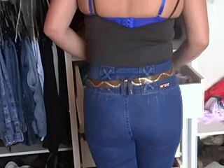 After fucking i pull up jeans catching massive cumshots deep in my big curvy ass