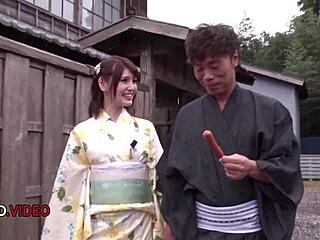 japanese babe grabs cock for wild passionate cowgirl ride?