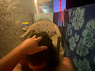 hotel blowjob with wife swallowing hubby's huge load outdoors