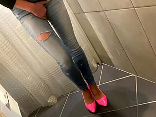 Desperate Jeans Pee Leads To Ass Soaking And My Hungry Blowjob Craving?