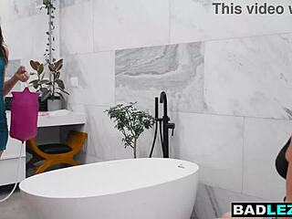 Petite MILF's Milk ENEMA FANTASY with Curvy Big Tits Lover Dildo Play!