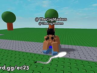 Roblox Girl Pounds Cock Cowgirl Style Hard in Virtual Roblox Sex World