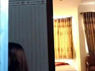 Ha Yen chokes on cock in bathroom bent over doggystyle with VIP