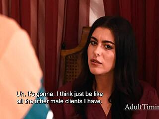 british lesbian masseuse oils up rides coach cock turning straight mid-massage