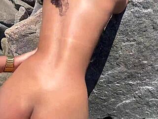 Married 18yo amateur fucks hard on leaked beach video