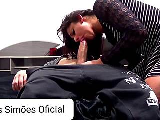 I sucked it sat down and rode that huge brazilian cock deep in my young pussy amateur style