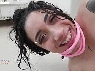 Pornstar Eva Perez Caught by Four Guys for Hardcore DAP Anal Gangbang with Rimming