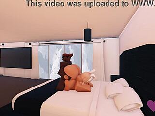 roblox bunny slut rides my cock hard