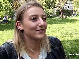 Hot 19-year-old munich girl films her intimate solo masturbation session