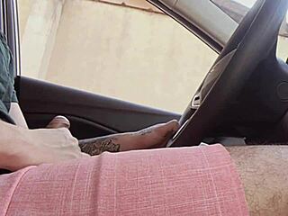 Sexy Medinga Jerks Off Huge Cock Publicly On Street