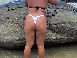 we're peludinhas fucking wild on beach!