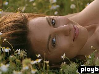 Damn! Sexy Anetta Keys flaunts her naked curves outdoors!