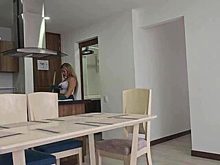 maid karen sleent fucks boss swallows cum secretly