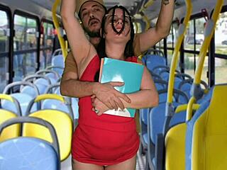 wanna see cute student groped and fucked on public bus?