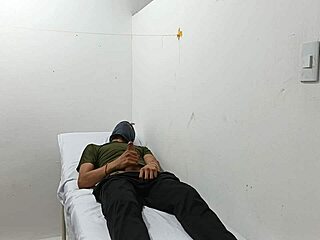 Kinky Doctor Jerks Huge Cock Office Masturbation Domination