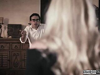 stepsister teaches her virgin stepbrother how to fuck her tight pussy