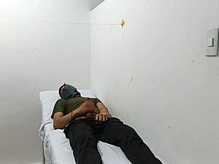 Kinky Doctor Jerks Huge Cock Office Masturbation Domination