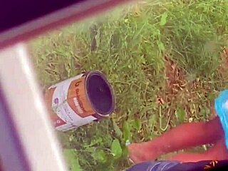 hot stepmom bends over candid hidden cam