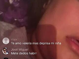 Chubby babe masturbates live on Badoo webcam