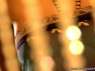 bollywood babe strips and flashes her curves teasing