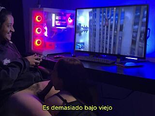 mi esposa compite contra spider-man... handjob pierde todo lol