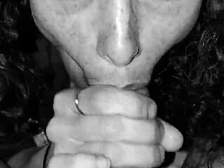 Rhonda bj queen deepthroats sucks cum right outta my nutsack