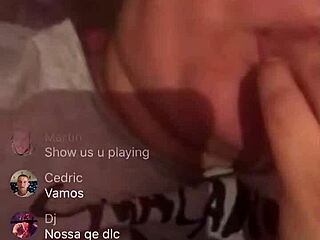 Chubby babe masturbates live on Badoo webcam